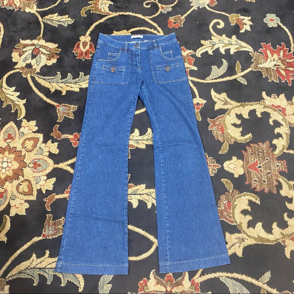 See by Chloe flared blue jeans